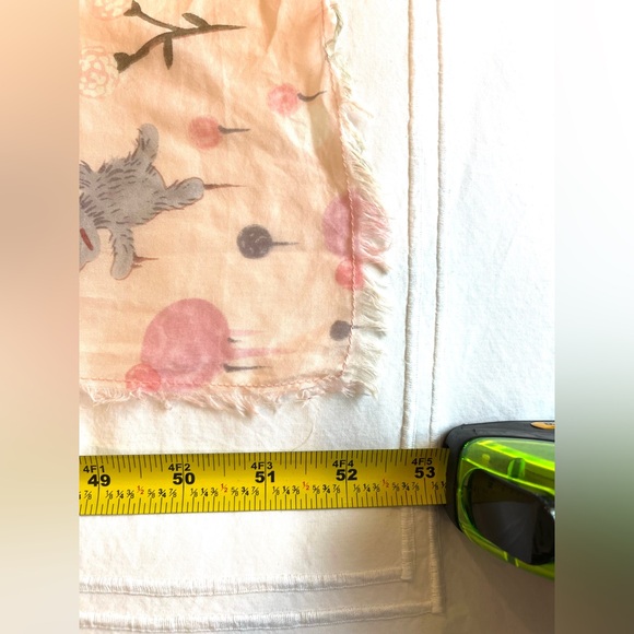 COACH Gary Baseman Art SCARF! Oversized Square. Cotton Silk Blend. *Rare* - Picture 7 of 10
